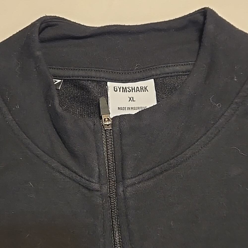 Gymshark Women Size XL Training Cropped Sweater Black 1/4 Zip - Picture 3 of 7